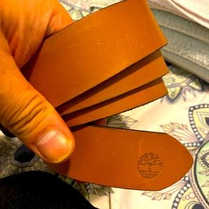 Timberland Mens Brown Leather Belt Sz 42